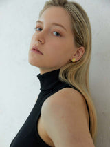 Holiday daily square ceramic earring(YG) (6642402033782)