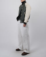 ペイントラインダーティジーンズ / paint line white dirty jeans