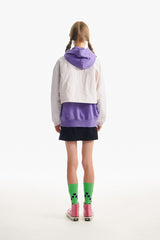 ドゥードゥルチェリークロップウィンドブレーカー／DOODLE CHERRY CROP WINDBREAKER [LIGHT BEIGE]