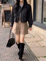 Brick Autumn Pintuck Shorts (2color)