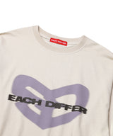  BLUR HEART LONG SLEEVE_BEIGE