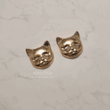 キャットフェイスピアス / Melbie The Cat Series - Cat Face Piercing (Gold)