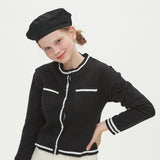 COLORATION SHORT CARDIGAN_BLACK (6612831666294)