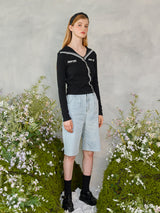 ダイアゴナルボタンニットカーディガン / Diagonal Button Knit Cardigan