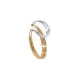 2トーン２ラインラージイヤーカフ/two tone two line large earcuff