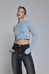 WテリーTシャツ / w terry T (sky blue)