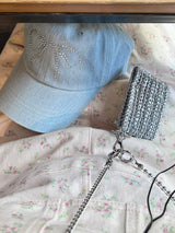 デニムリボンキャップ / denim ribbon cap (light blue)