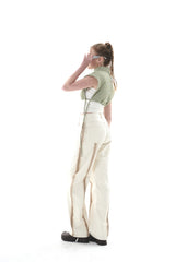 キルティングクロップベスト/QUILTING CROPPED VEST