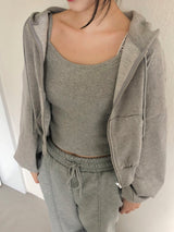 Melora hood zip-up set