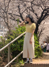 イージーコットンロングスカート / Easy Cotton Long Skirt (3 colors)