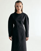 CN STRING MAXI ONEPIECE - GLOSSY BLACK (6635994054774)