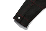 スティッチデニムトラッカージャケット / STITCH DENIM TRUCKER JACKET_BLACK