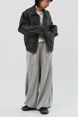Dad Pigment Leather Jacket (2color)