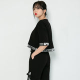 ウルトラバンドクロップTシャツ/TOP(8651) Ultra Band Crop Tee