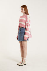 ケーブルストライプセーター/CABLE STRIPE SWEATER