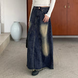Prua Washing Denim Long Skirt
