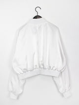 サテン ヴァーシティ ブルゾン / Satin varsity blouson (3color)