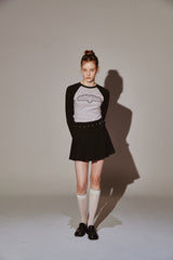 Signature Logo Graphic Reglan Long Sleeve Black