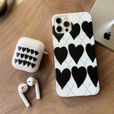 Black Heart AirPods Case_matt
