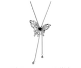 [IVE Ray, Aespa NingNing, Yena Pick!] Unique Butterfly Onyx Long Necklace