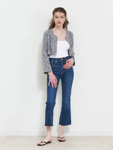 JENNY COTTON TWEED CROP CARDIGAN_NAVY (6580889944182)
