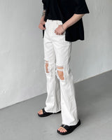 ミュファダメージカッティングデニム / MG617 Mufa Damage Cutting Denim (2 colors)