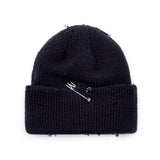 BBD Ripped Custom Long Beanie (Black) (4648580186230)