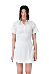 DOUBLE PIN-TUCK RIBBED MIX ONE PIECE (WHITE) (6654698815606)