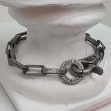 6mm ボックス チェーン ブレスレット / [BLESSEDBULLET]6mm BOX chain bracelet_dark silver