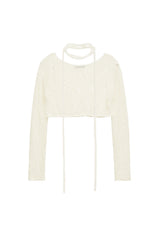 ネッティングクロップドセーター / NETTING CROPPED SWEATER (IVORY)