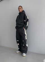 WDフューチャーリフレクティブトラックパンツ / BSR2223FWPT041 WD FUTURE REFLECTIVE TRACK PANTS CHARCOAL