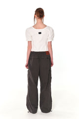 VINTAGE PARACHUTE CARGO PANTS (KHAKI)