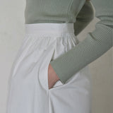 Cotton shirring skirt (6683786346614)