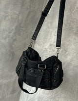 Vintage cargo tote shoulder bag