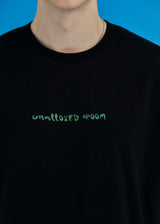 ロゴリーフTシャツ/ブラック