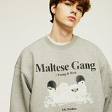(裏起毛)マルチーズギャングスウェットシャツ/(Napping)Maltese gang sweatshirts
