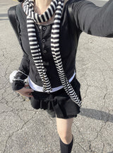 デイリーボタンスリットロングスリーブ / Daily button slit long sleeve