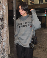 バックプリントエンジェルニット/Back print angel knit