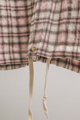 タータンチェックポケットシャツジャケット / TARTAN POCKET SHIRKET(SHIRTS JACKET)-LINEN PINK