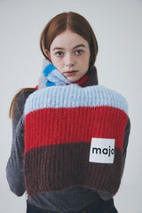 カラーストライプマフラー / Color Stripe Muffler [Red]
