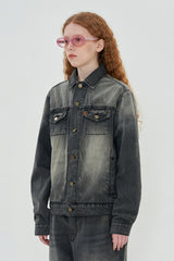 FLOWER DENIM JACKET
