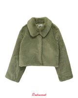 [MADE] Pudding Fur Jacket (Matcha Green)