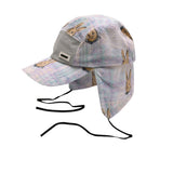 パットイヤーフラップハット / BSR2223FWCP013 BR PAT EARFLAP HAT PINK CHECK
