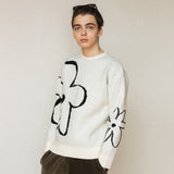 フラワーニット/FLOWER KNIT_IVORY