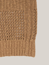 CROCHET PULL OVER [ CAMEL ]