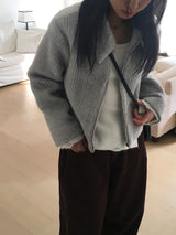 [Wool 50] Milko Mohair Short Collar Jacket
