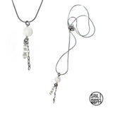 デューネックレス/White dew necklace