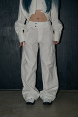 classic cargo slacks - ivory