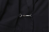 Buckle suit jacket - Black (4622117732470)
