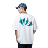 21SS PALM LEAF TSHIRTS (white) (6578200313974)